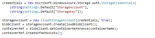 Azure storage container